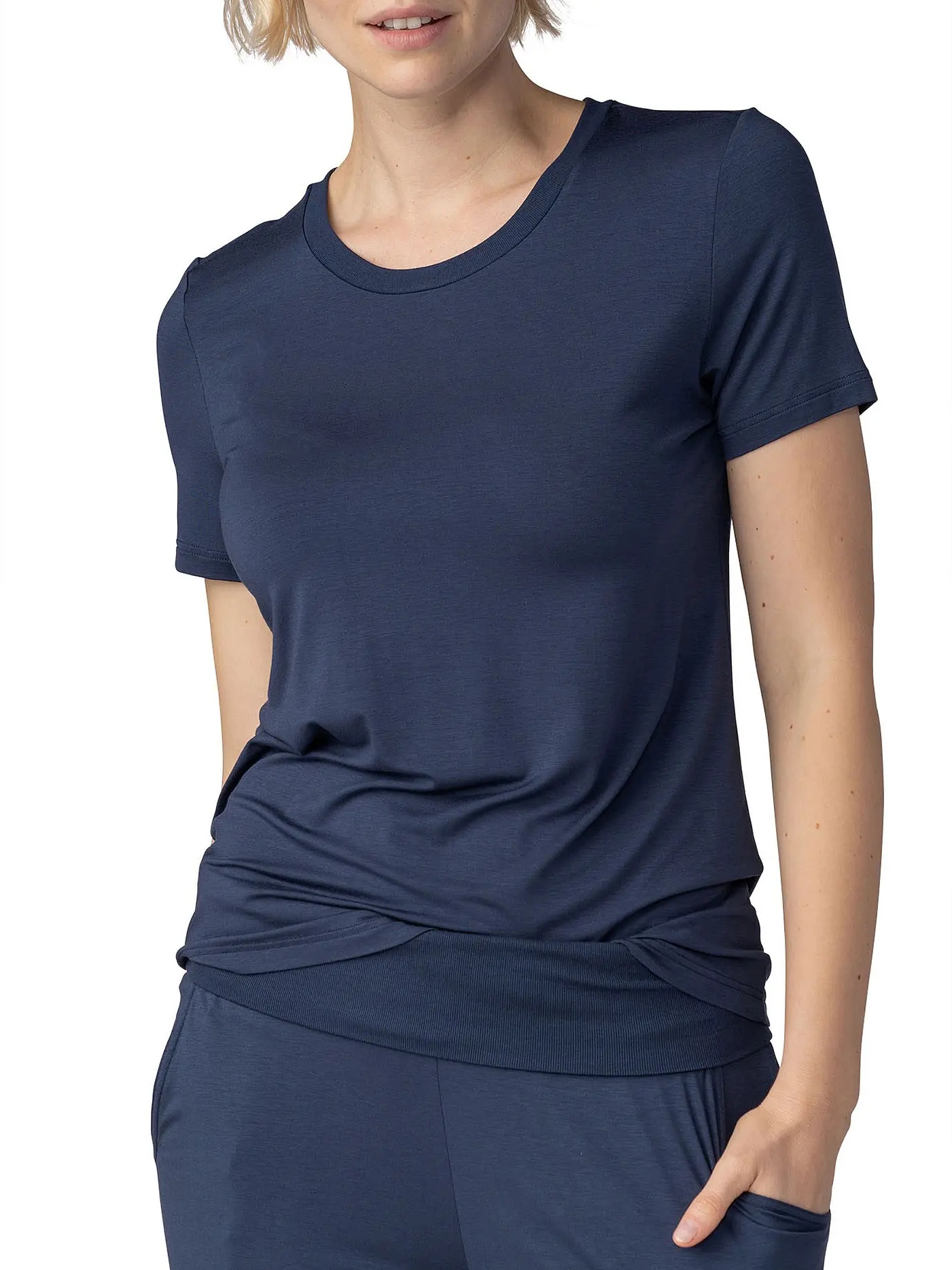 MEY | Loungewear  Shirt "Vaiana" | dunkelblau